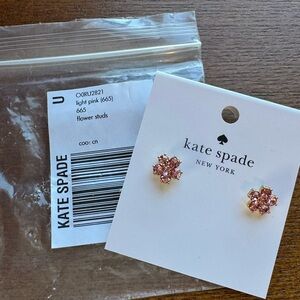 kate spade light pink Flower Stud Earrings